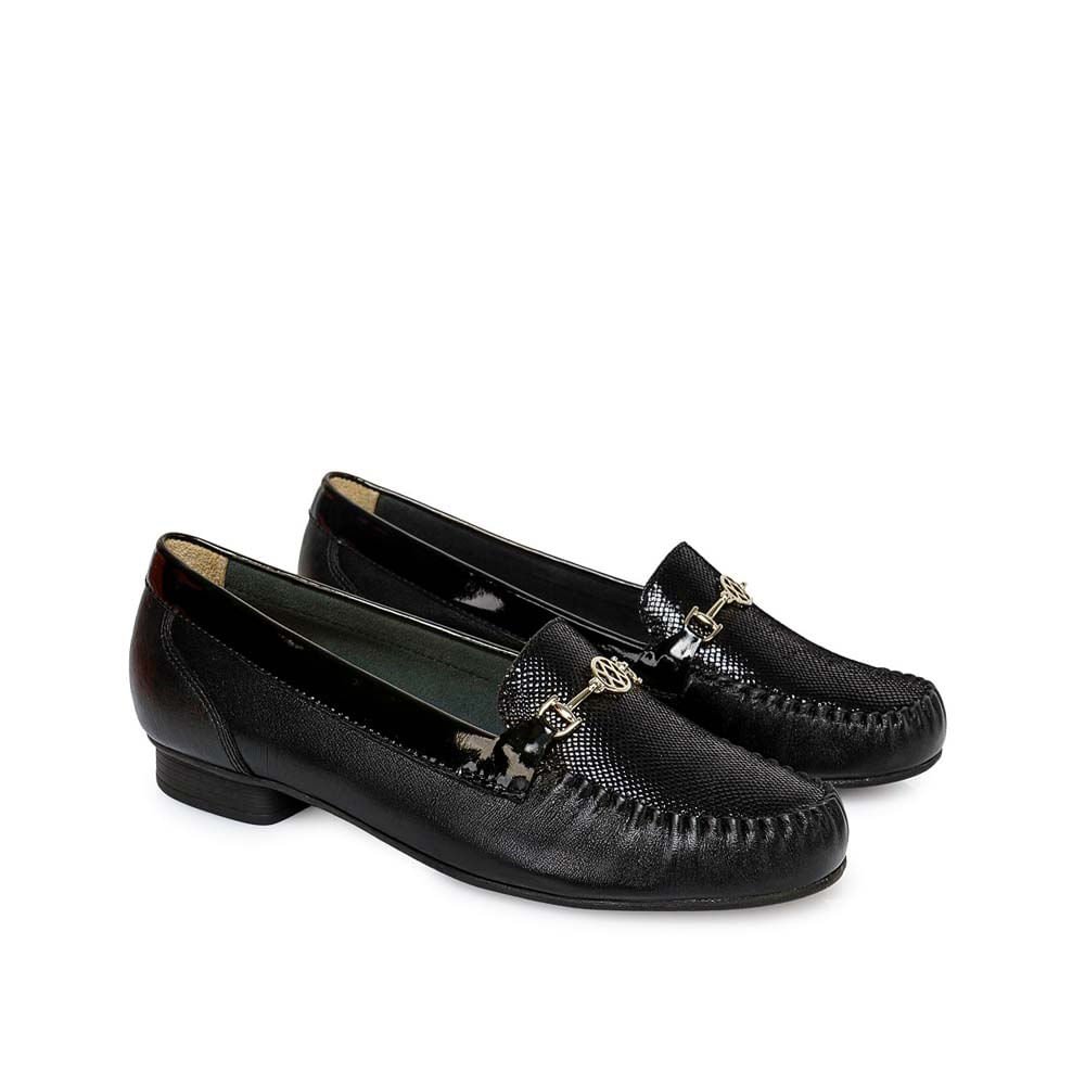 Zapato Mocasín Casual DENI-2510 Negro Viale Cuero - Imagen 16