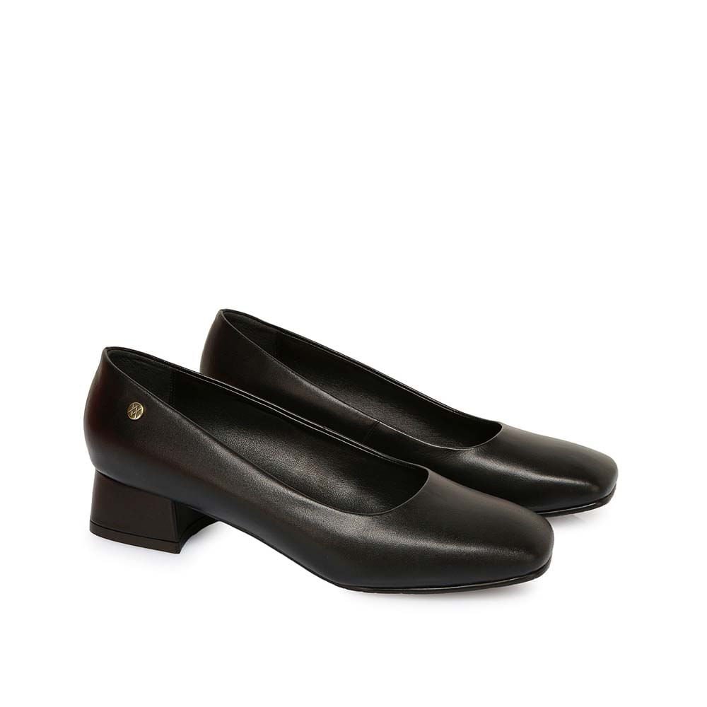 Zapato Reina Vestir ROSY-2502 Negro Viale Cuero - Imagen 8
