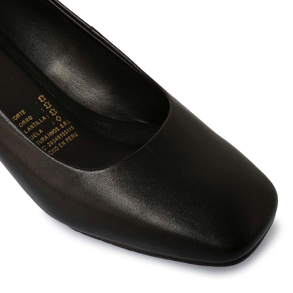 Zapato Reina Vestir ROSY-2502 Negro Viale Cuero - Imagen 10