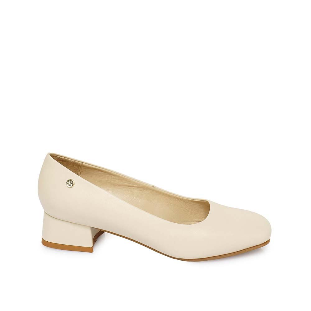 Zapato Reina Vestir ROSY-2502 Vainilla Viale Cuero - Imagen 5