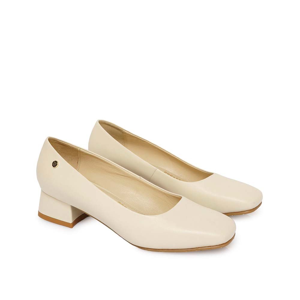 Zapato Reina Vestir ROSY-2502 Vainilla Viale Cuero - Imagen 4