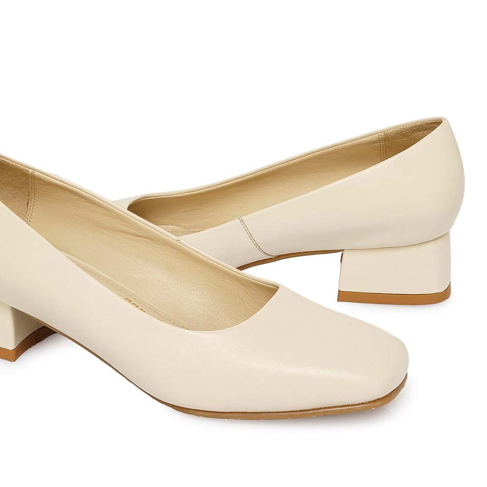 Zapato Reina Vestir ROSY-2502 Vainilla Viale Cuero - Imagen 3