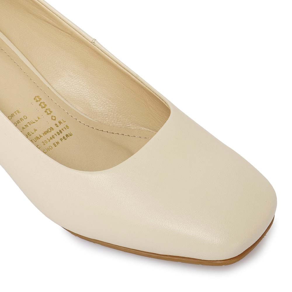 Zapato Reina Vestir ROSY-2502 Vainilla Viale Cuero - Imagen 2
