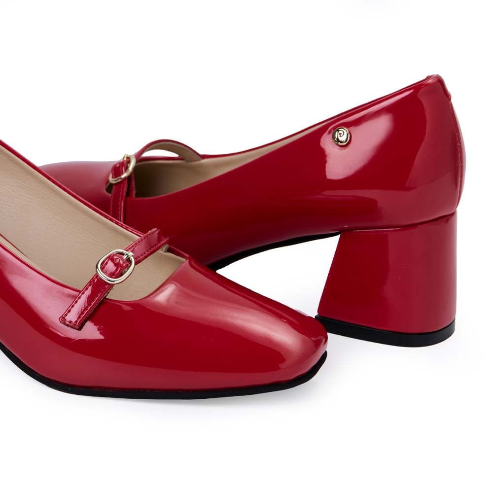 Zapato Stiletto Casual KATHE-2539 Rojo Piazza - Imagen 3
