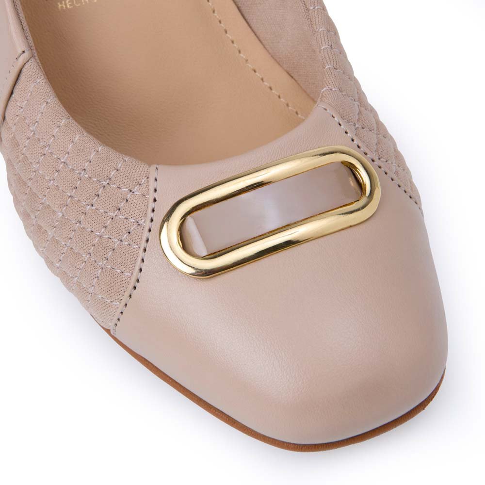 Zapato Stiletto Casual WAL-2557 Beige Piazza - Imagen 2