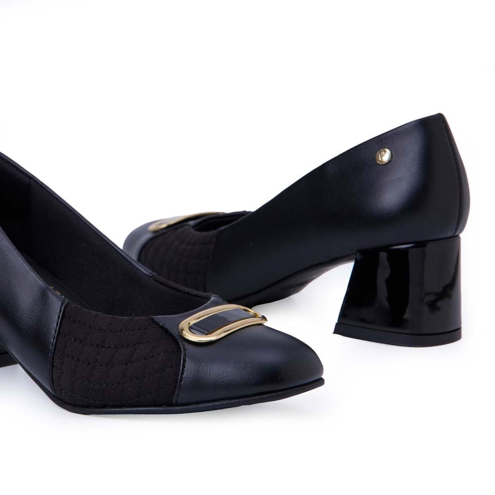 Zapato Stiletto Casual WAL-2557 Negro Piazza - Imagen 3
