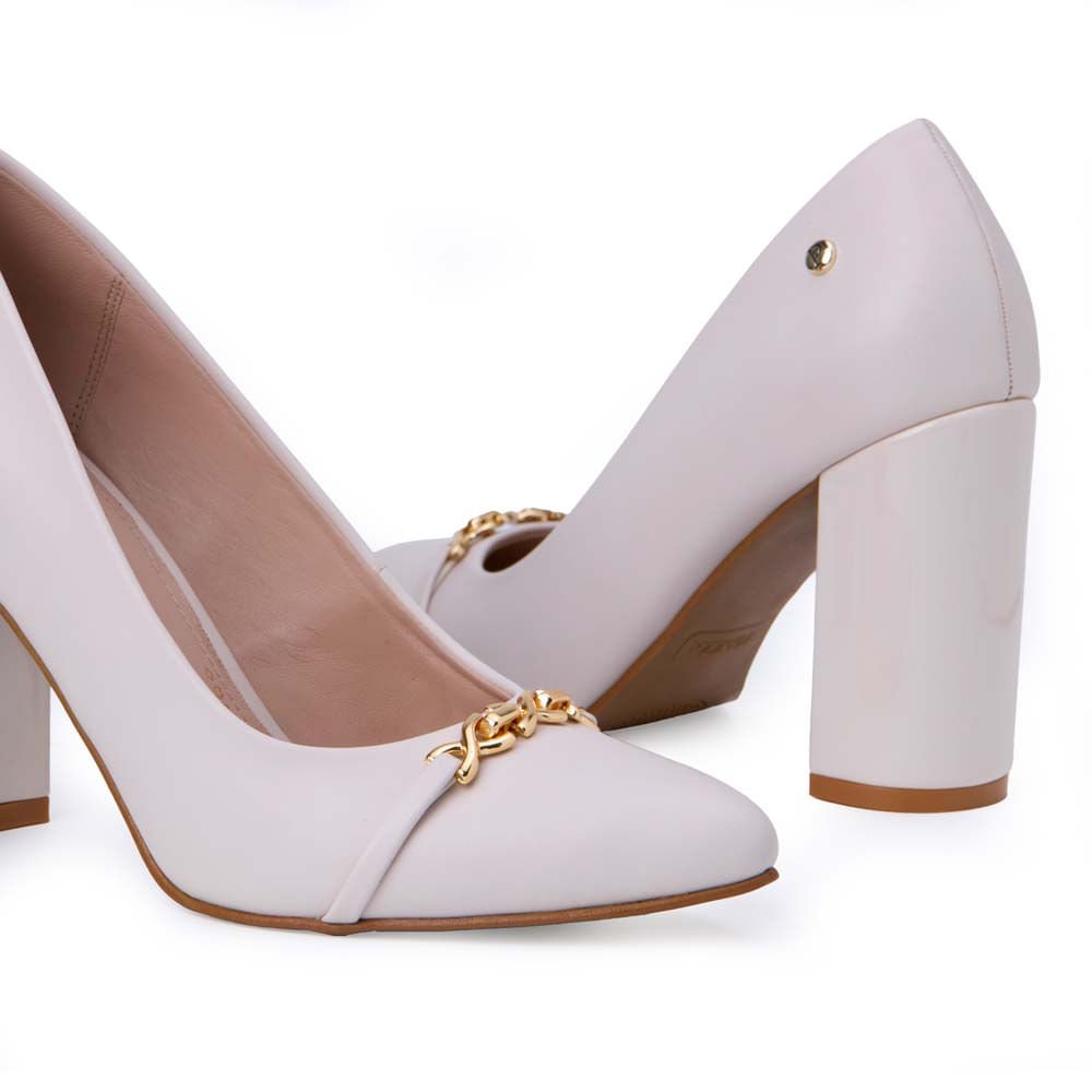 Zapato Stiletto Casual DON-2529 Hueso Piazza - Imagen 3